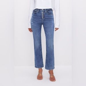Good American “ALWAYS FITS GOOD LEGS STRAIGHT JEANS” size 6-12
